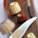 Cannelé bordelais déstructuré, dessert du chef — restaurant C'yusha Bordeaux