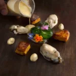 Huître en bouillon de foie gras — restaurant gastronomique C'yusha Bordeaux