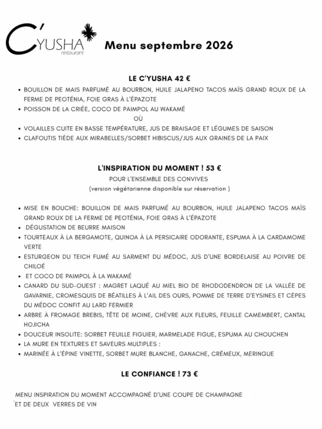 ✨ La carte d’automne vient de sortir ! 
En espérant qu’elle vous plaira ...